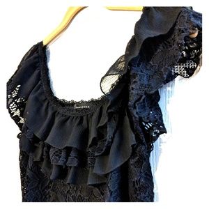 Lace Ruffle Fasion Top